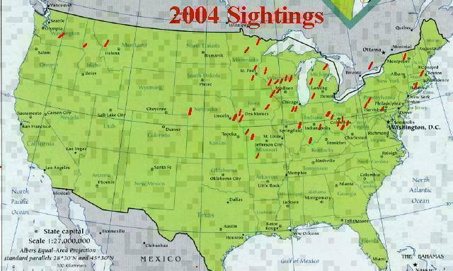 Historic Morel Sighting Map