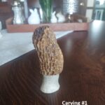 Morel Deer Antler Carving #1