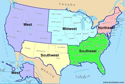 map of the us for morel mushrooms