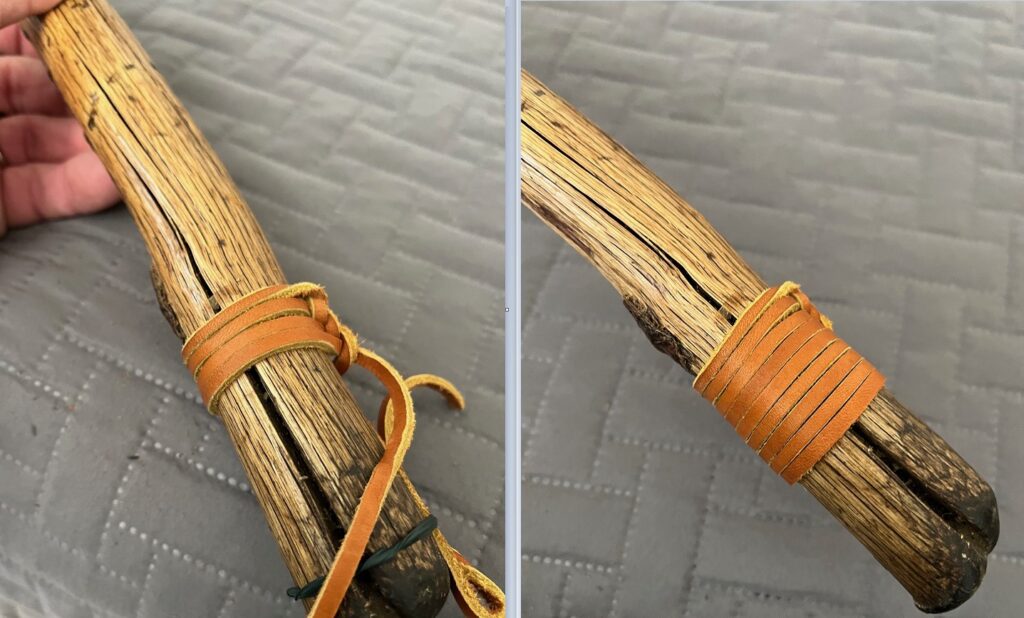 repairing morel hiking stick repairing morel hiking stick